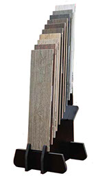 Narrow plank Display, Narrow plank flooring waterfall display, planks, ceramic flooring tile, wood planks